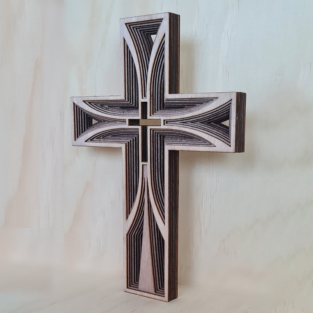 Simple 8-Layer Wooden Cross