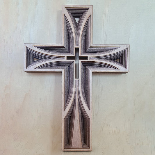 Simple 8-Layer Wooden Cross